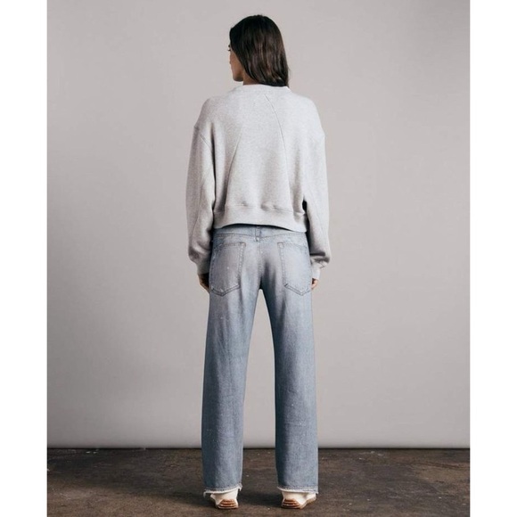 Rag & Bone Miramar Wide Leg Pants Sweatpant Jeans in Albee Blue XS - Picture 9 of 12